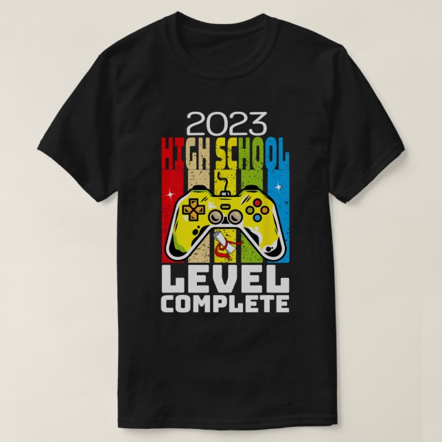 Funny Abschluss High School Abschluss Video T-Shirt (Design vorne)