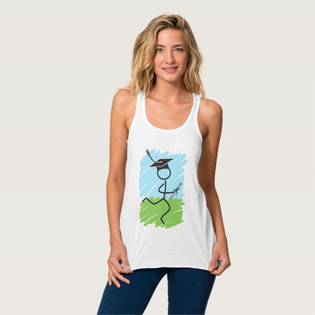 Funny Abschluss Runner © - Cross Country, Track Tank Top (Vorderseite Vollansicht)