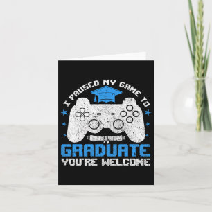 Funny Abschluss Shirts für Gamer Uni High Sch Karte