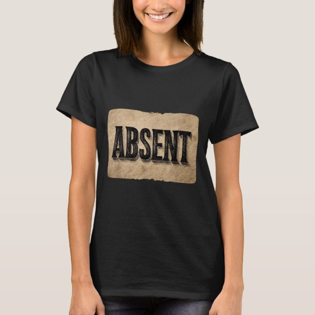 Funny Absent Speech Costume For Boys And Girls  T-Shirt (Vorderseite)