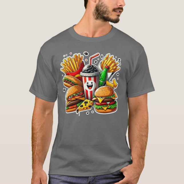 Funny Abstract: #Colorful / (fastfood) T-Shirt #10 (Vorderseite)