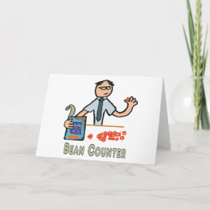 Funny Accountant Bean Counter Karte