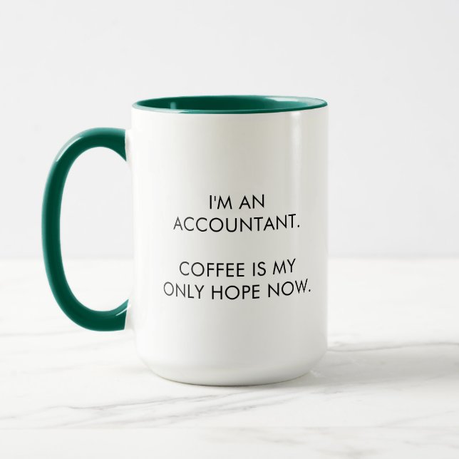 Funny Accountant Coffee Tasse (Links)