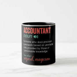 Funny Accountant Definition Zwei-Tone-Kaffee-Tasse Zweifarbige Tasse
