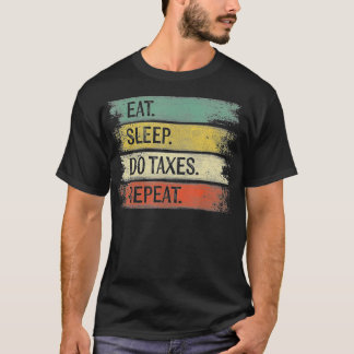 Funny Accountant Geschenke Eat Sleep Do Achsen Wie T-Shirt