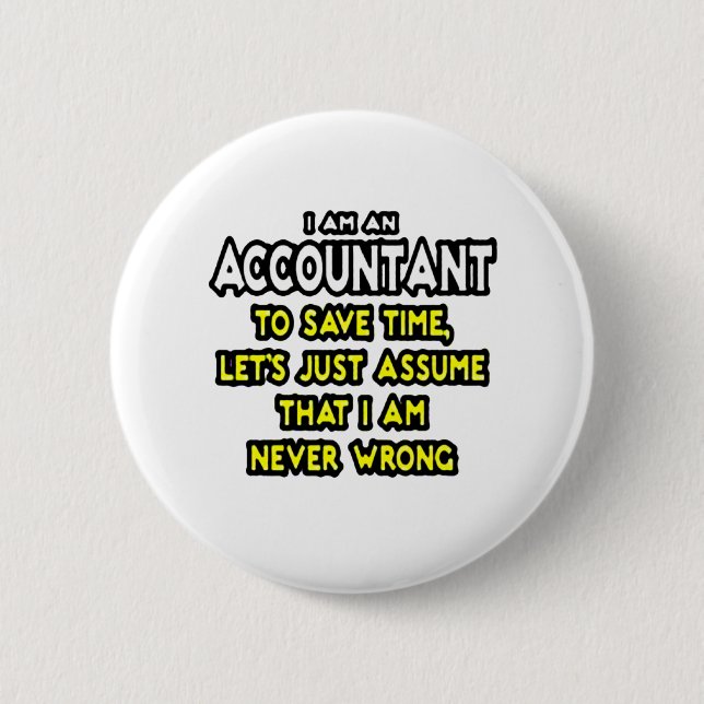 Funny Accountant - Geschenkideen Button (Vorderseite)