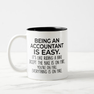Funny Accountant Gift, ein Buchhalter zu sein, ist Zweifarbige Tasse