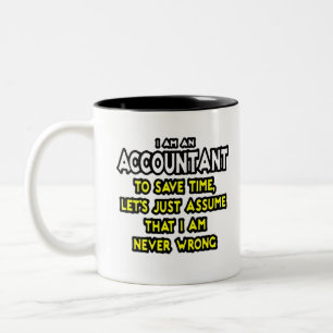 Funny Accountant Gift Ideas Zwei-Tone-Kaffee-Tasse Zweifarbige Tasse