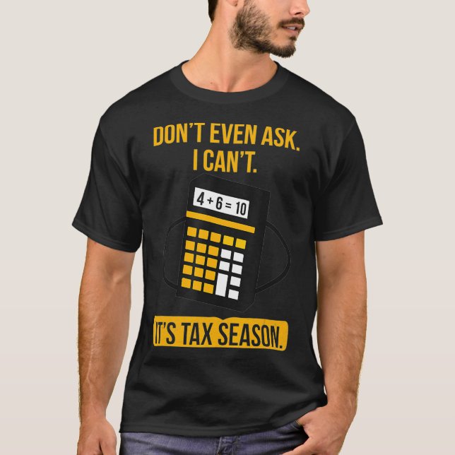 Funny Accountant Gift Shirt - Frage nicht einmal s (Vorderseite)