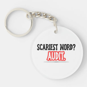 Funny Accountant Halloween - Beängstigendes Wort?  Schlüsselanhänger