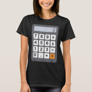 Funny Accountant Halloween Costume Outfit Math Cal T-Shirt