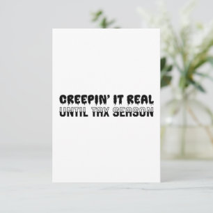 Funny Accountant Halloween - Creepin' It Real Dankeskarte