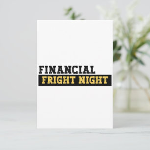 Funny Accountant Halloween - Financial Fright Nigh Dankeskarte
