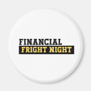 Funny Accountant Halloween - Financial Fright Nigh Magnet
