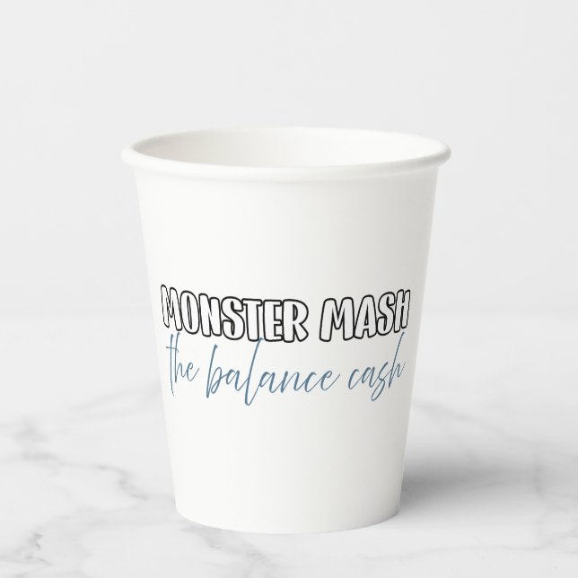 Funny Accountant Halloween - Monster Mash Pappbecher (Vorderseite)