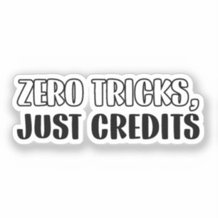 Funny Accountant Halloween - Null Tricks Aufkleber