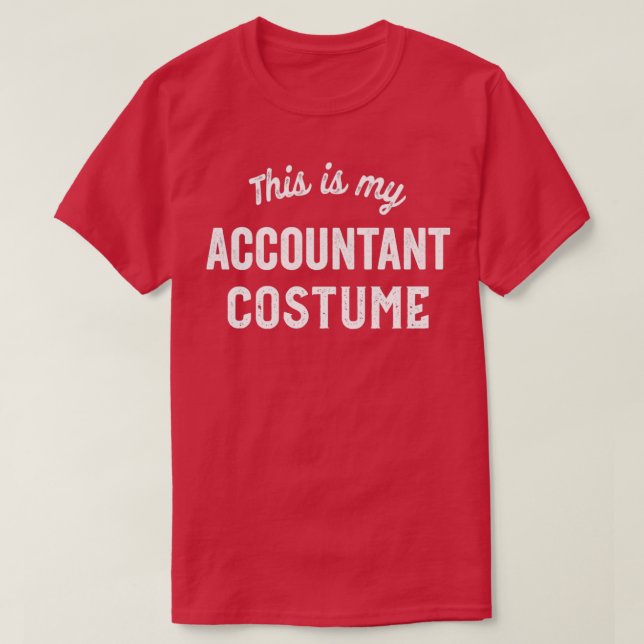 Funny Accountant Lazy Halloween Kostüm Easy Accou T-Shirt (Design vorne)
