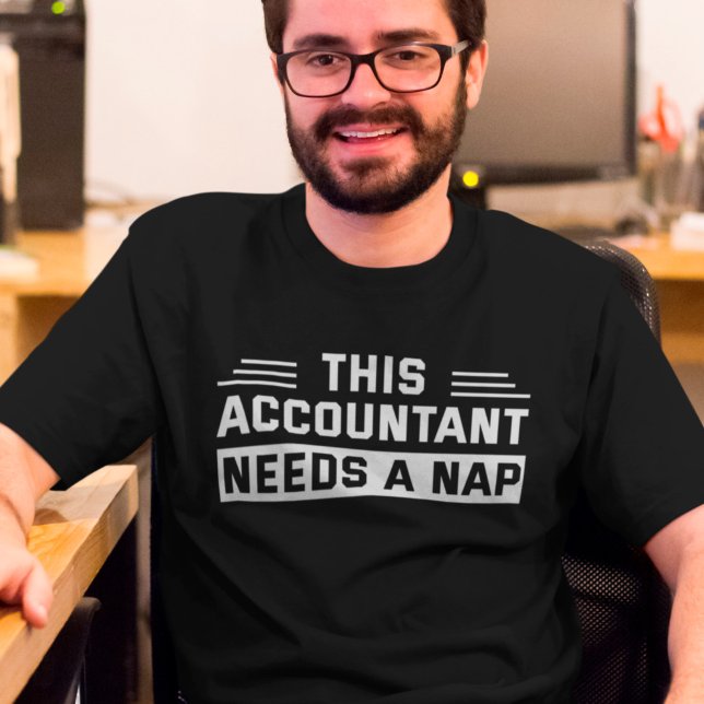 Funny Accountant Napping Quote CPA Spaß T-Shirt (Von Creator hochgeladen)