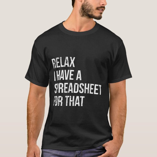 Funny Accountant Spreadsheet Join Accounting T-Shirt (Vorderseite)