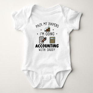 Funny Accountant Vater Accounting Baby Strampler