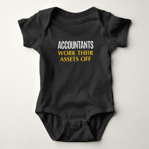 Funny Accountant work Asset Accounting Spaß Baby Strampler