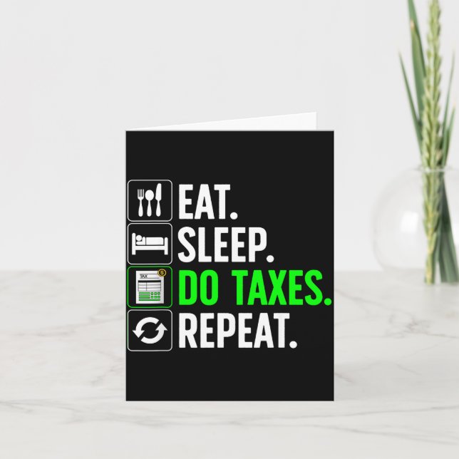 Funny Accounting Art For Men Women Spreadsheets Ac Karte (Vorderseite)