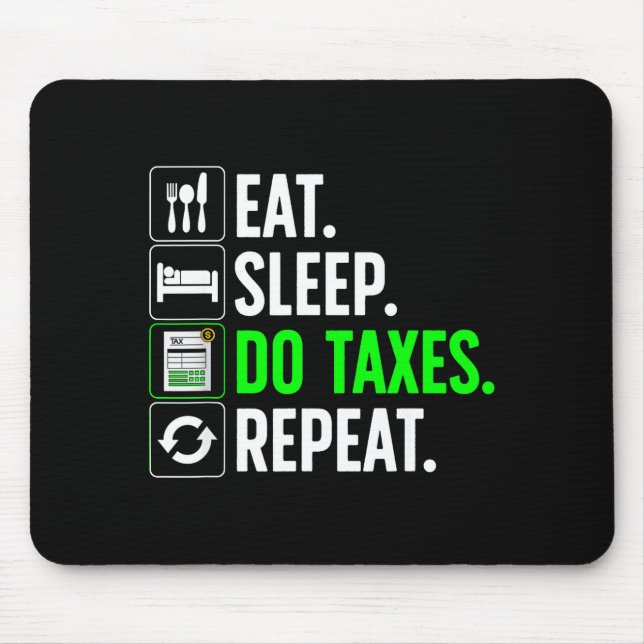 Funny Accounting Art For Men Women Spreadsheets Ac Mousepad (Vorne)