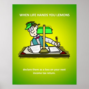 Funny Accounting Income Tax Advisor Poster