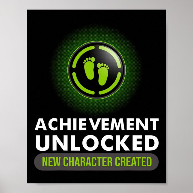 Funny Achievement Unlocks Gift Paare Video Game Poster (Vorne)