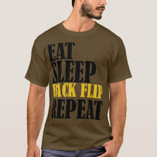 Funny Acrobat Eat Sleep Back Repeat sport gym acro T-Shirt