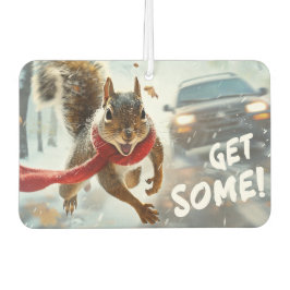 Funny Action Squirrel Air Freshener "Get some" Autolufterfrischer