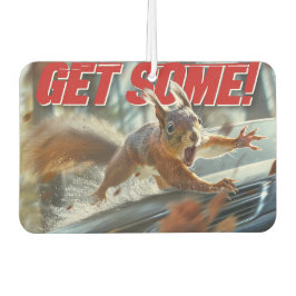 Funny Action Squirrel Air Freshener "Get some" Autolufterfrischer