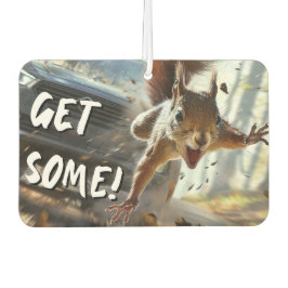 Funny Action Squirrel Air Freshener "Get some" Autolufterfrischer