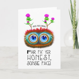 Funny Address To A Haggis Dankeskarte