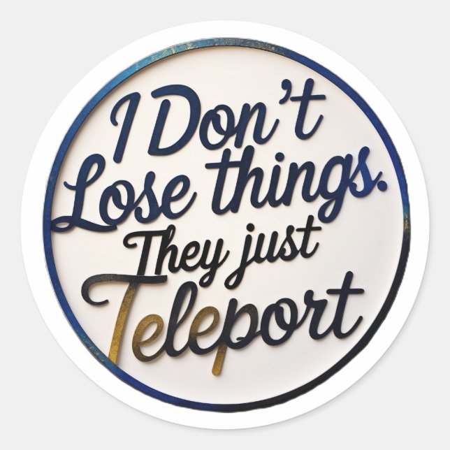 Funny ADHD Aufkleber - Für die Neurodivergent Mind (Vorderseite)