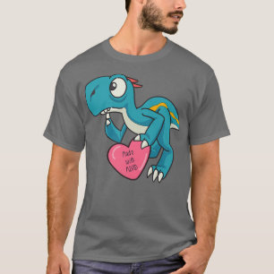 Funny ADHD Blue Dinosaur Premium T-Shirt