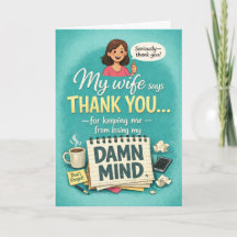 Funny Admin Pro Day Appreciation From the Wife