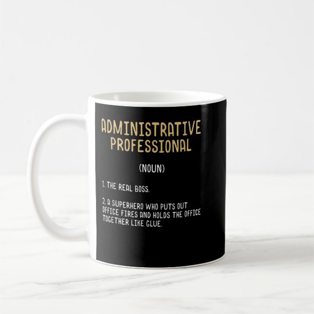 Funny Administrative Beruflich Definition Gift Kaffeetasse (Links)