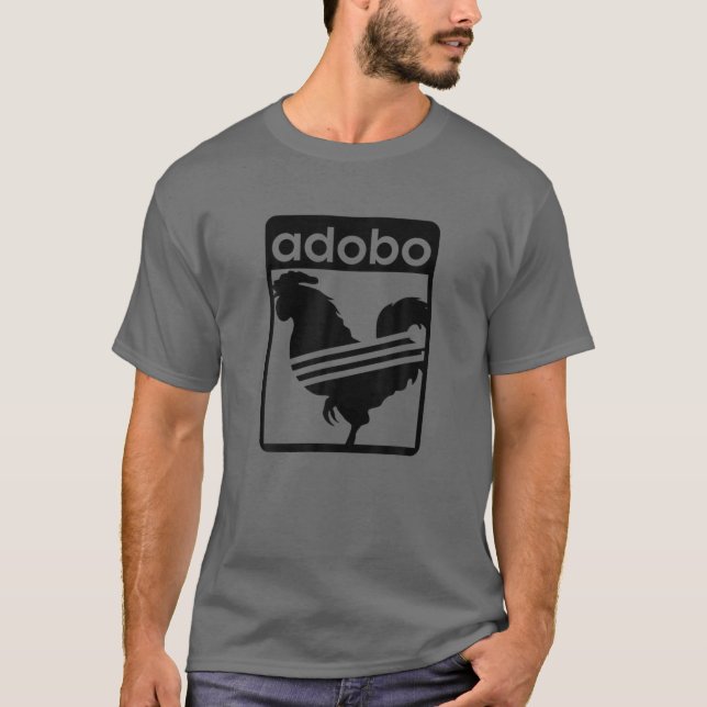 Funny Adobo Philippine Chicken Disc Cuisine Chicke T-Shirt (Vorderseite)