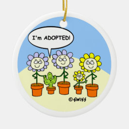 Funny Adoptiert Cartoon Weihnachtsbaum Ornament