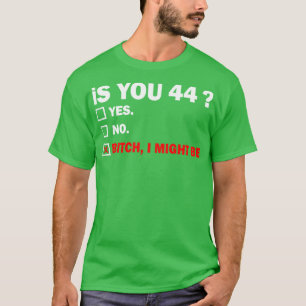 Funny Adult 4 44 Jahre alt Geburtstagsgeschenk 4 T-Shirt