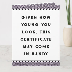 Funny Adult Birthday Karte