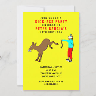 Funny Adult Birthday Party Einladung