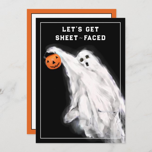 Funny Adult Halloween Card (Vorne/Hinten)