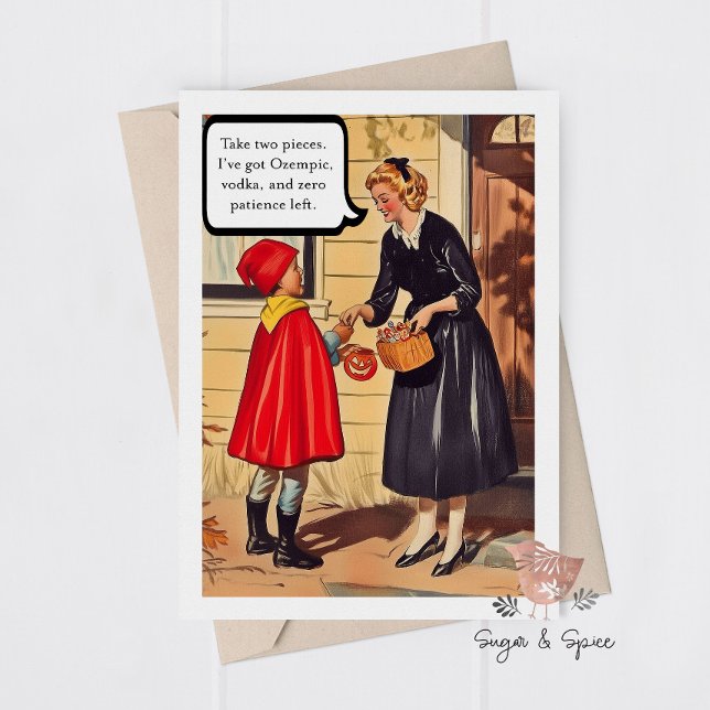 Funny Adult Halloween Mama Sarcastic Grußkarte Dankeskarte (Von Creator hochgeladen)