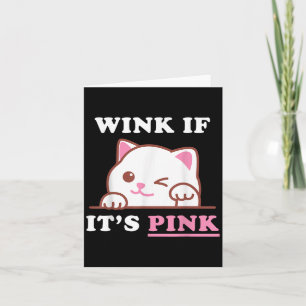 Funny Adult Humor Niedlich Cat Cool Pink Shocker D Karte