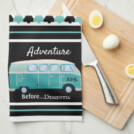 Funny "Adventure Before Dementia" Personalisiertes Geschirrtuch