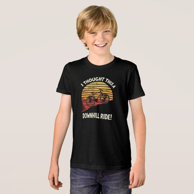 Funny Adventure Cycling Zitat für Outdoor Lover Tri-Blend Shirt (Vorderseite voll)