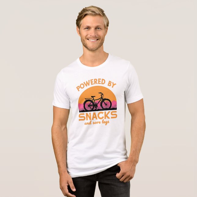 Funny Adventure Cycling Zitat für Riders Lover Tri-Blend Shirt (Vorderseite voll)