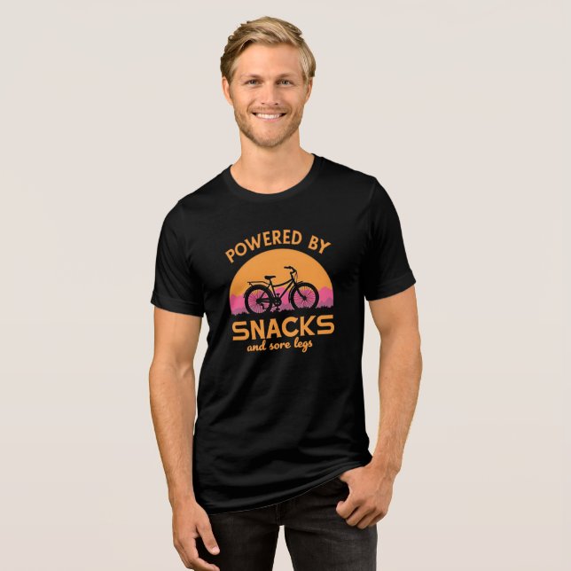 Funny Adventure Cycling Zitat für Riders Lover Tri-Blend Shirt (Vorderseite voll)